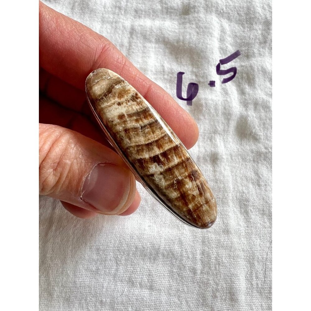 925 LAST ONE! Nurturing Earth Stone Aragonite Ring 6.5 - Picture 4 of 13
